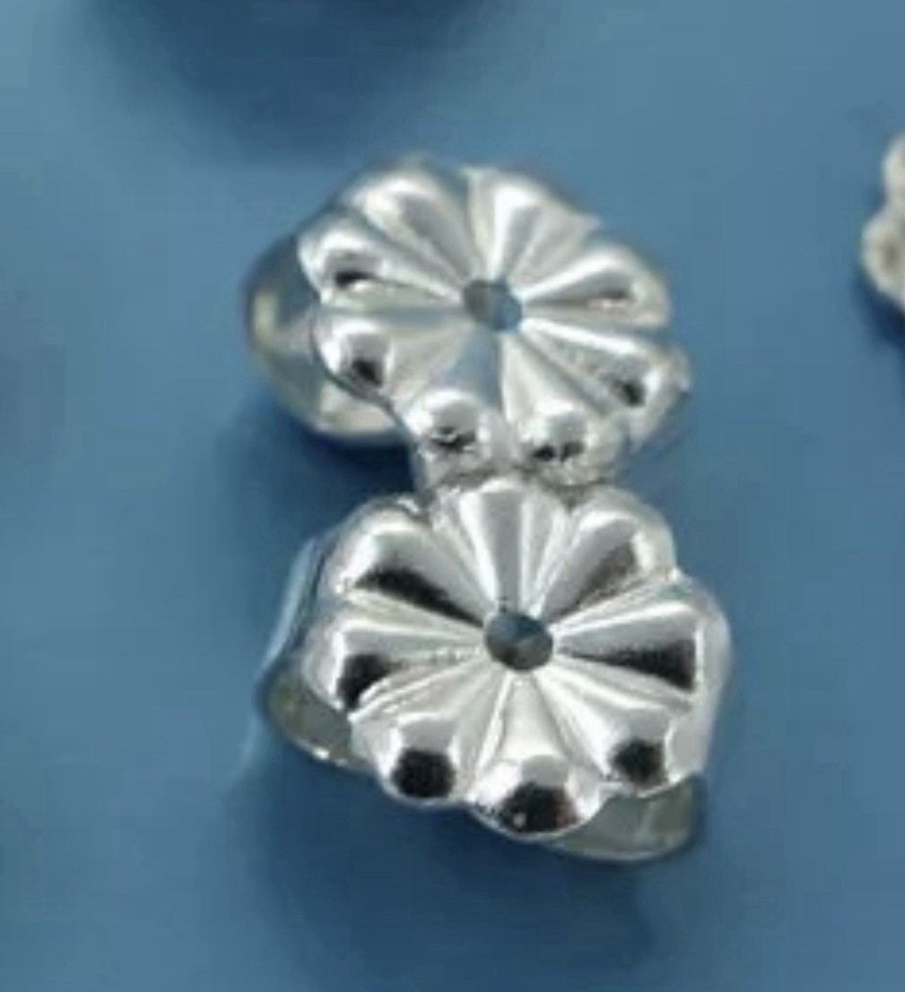 925 Sterling Silver Earring Butterfly Backs for Replace Your Lost Tiffany Back