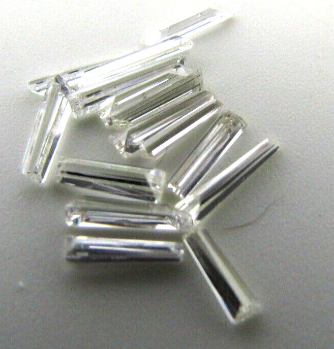 100% NATURAL TAPERED BAGUETTE SIZE DIAMOND @6mm SUPER CLEAN AND EXTRA LONG