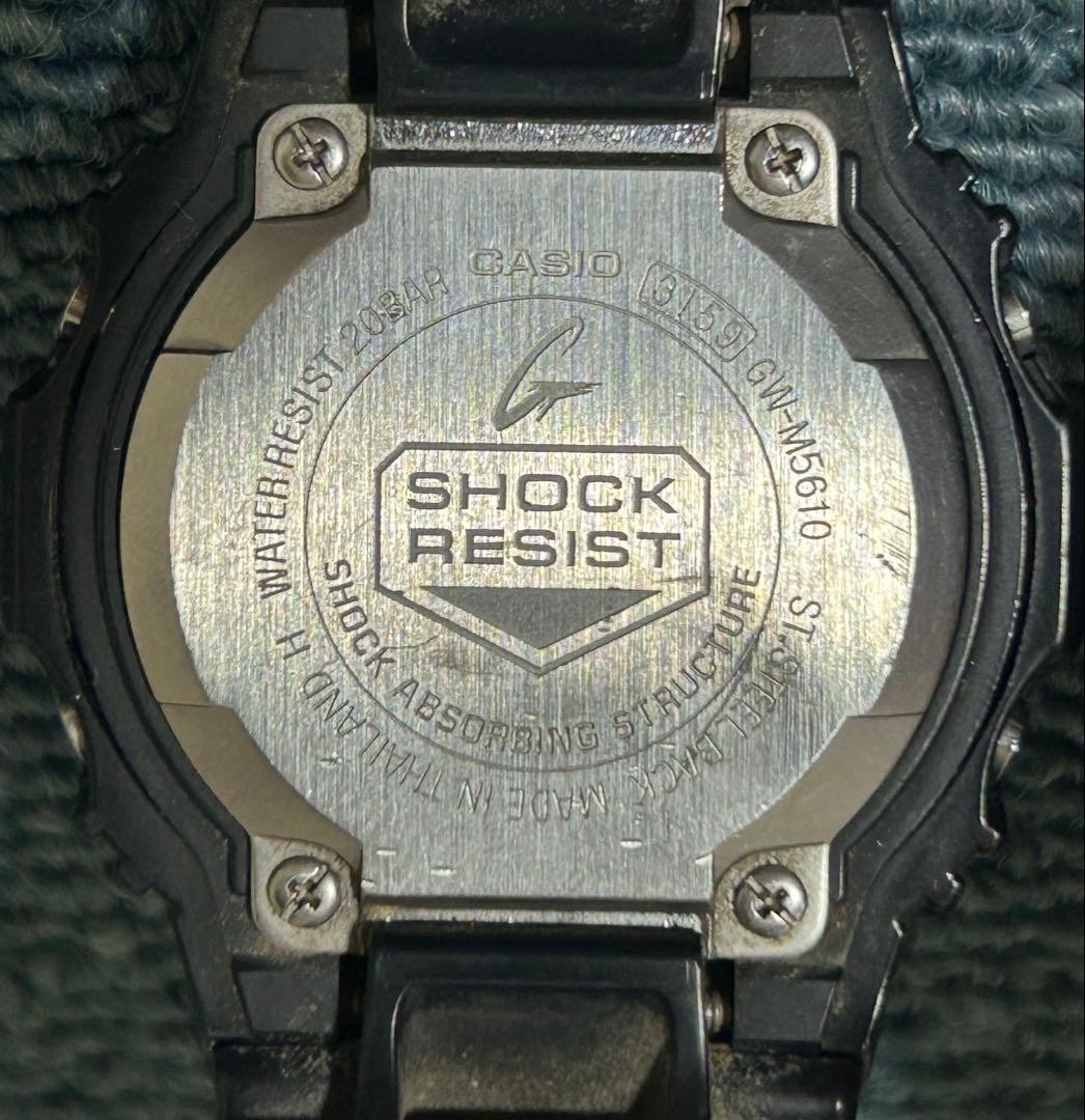 CASIO G-SHOCK GW-M5610-1B Tough Solar Multi-Band 6 Negative Display Men’s Watch