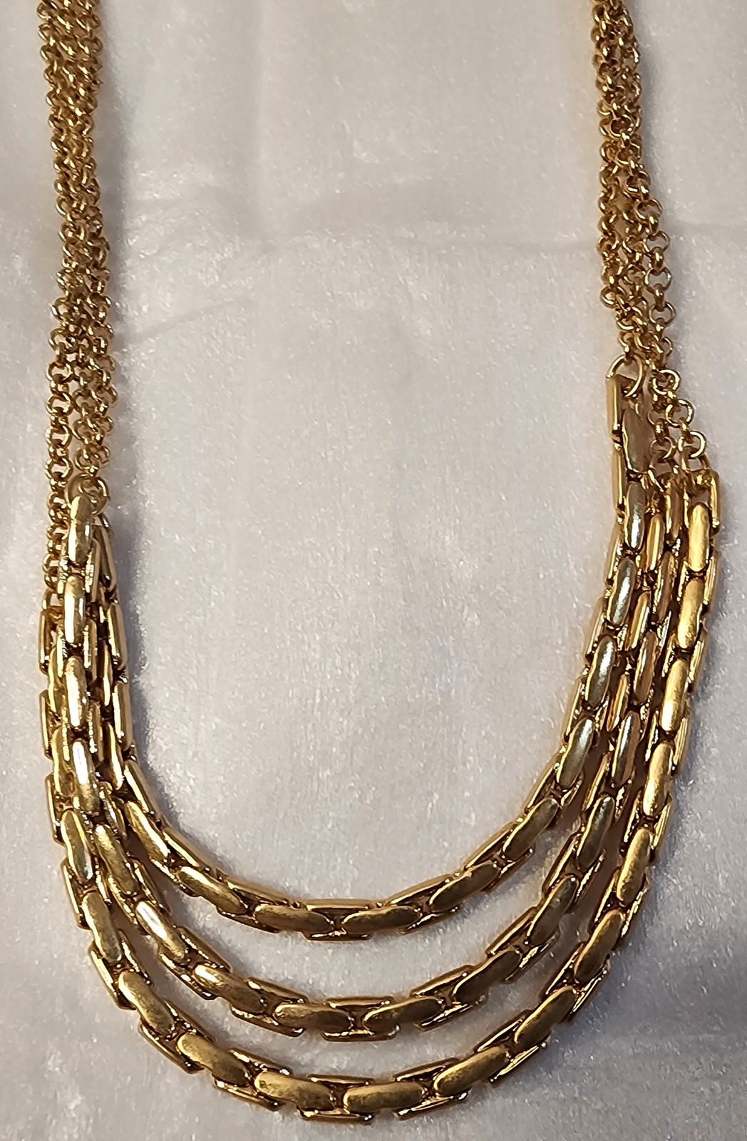 a.n.a Multi-Strand Gold Tone Necklace 16-18 Inch Adjustable Chain