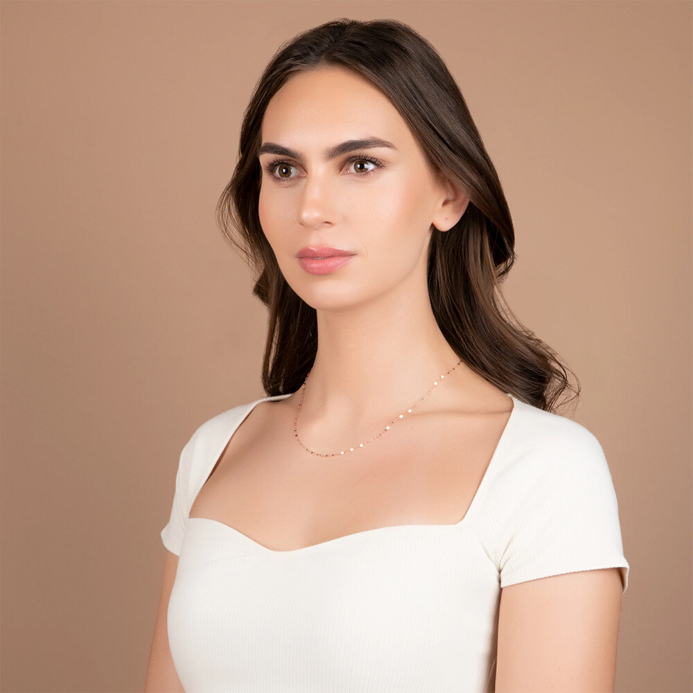 14K White Gold 2mm Diamond Cut Mirror Chain Necklace