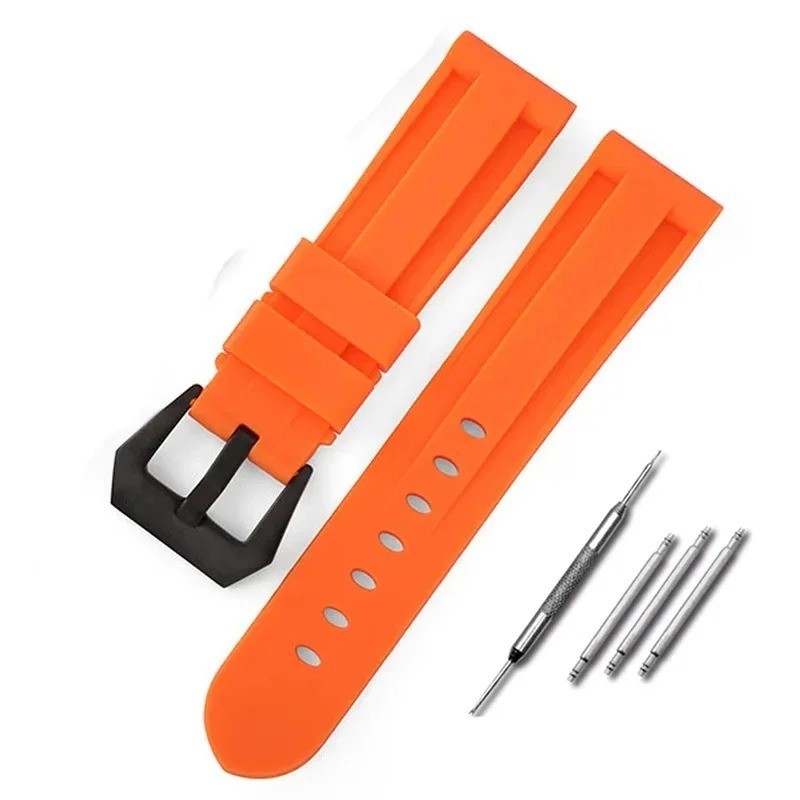 Silicone Rubber Watch Band Sport Replacement Strap 20mm 22mm 24mm 26mm