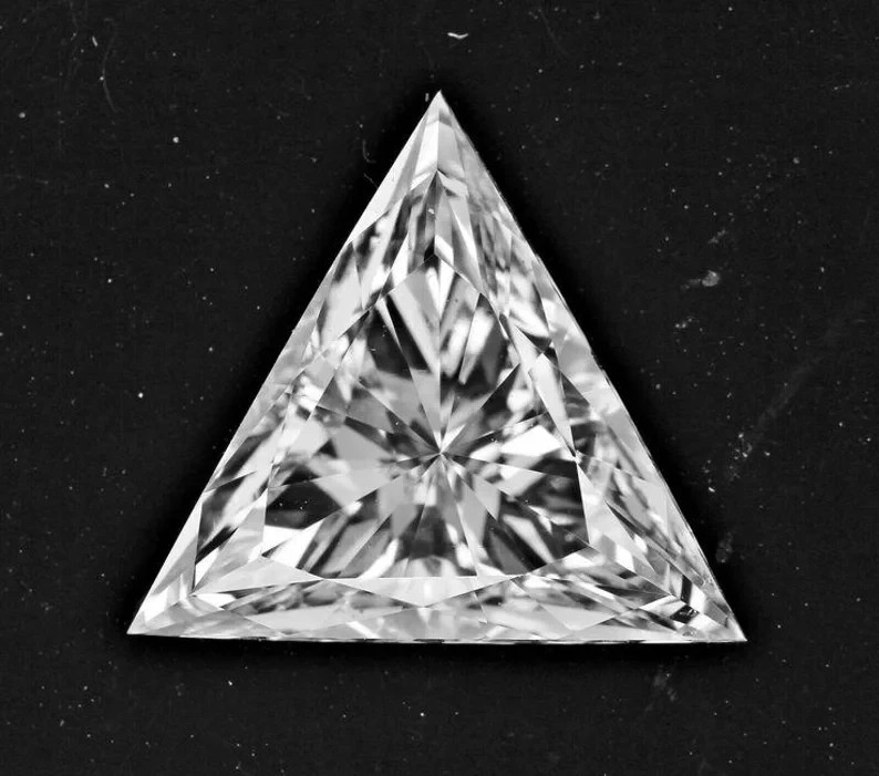 CERTIFIED 1.05 Ct Earth-Mined Natural Diamond traingle cut LOOSE VVS1/ 6 mm
