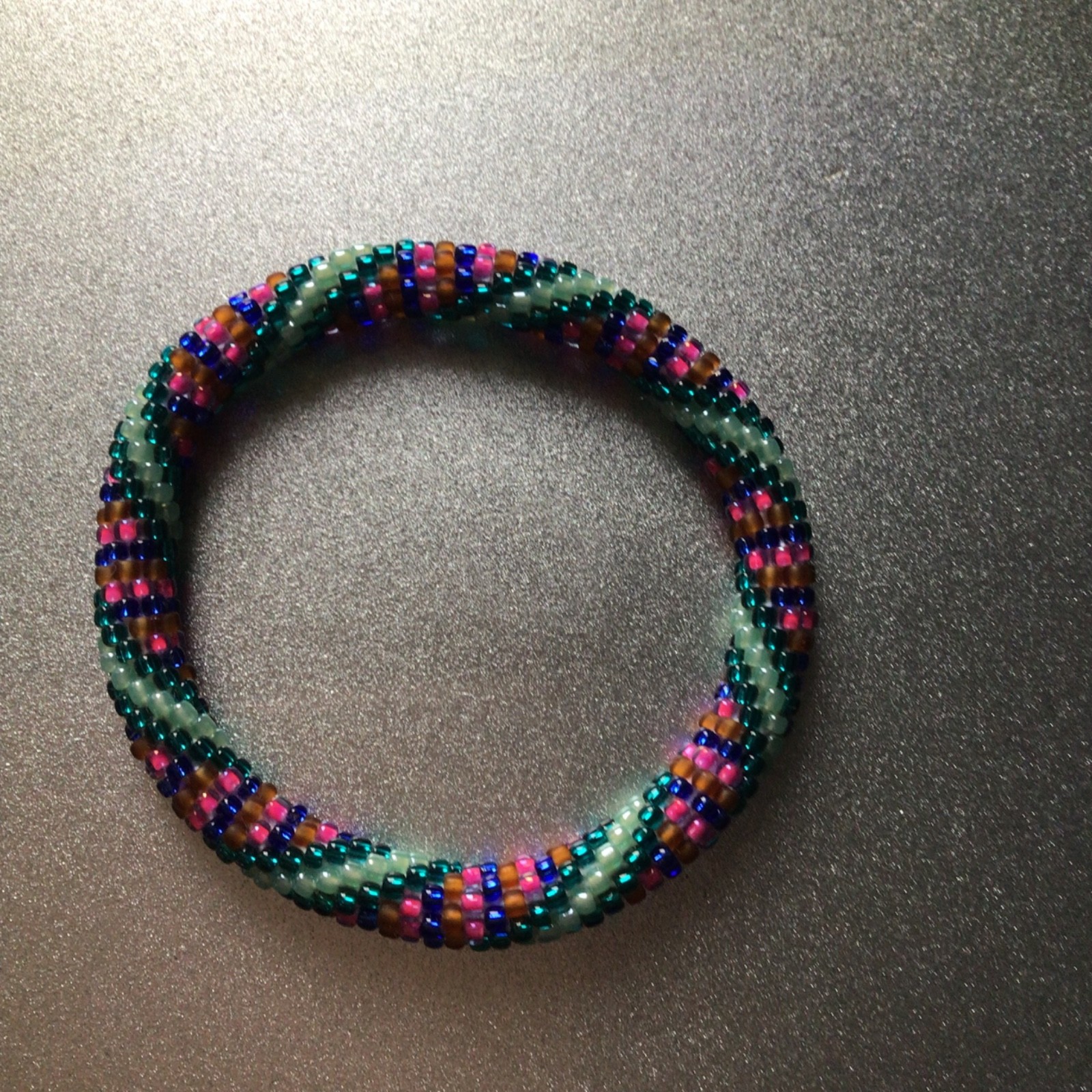 SPARKLING TEAL & PINK 7″ ROLL ON SASHKA BRACELETS, 3 PCS