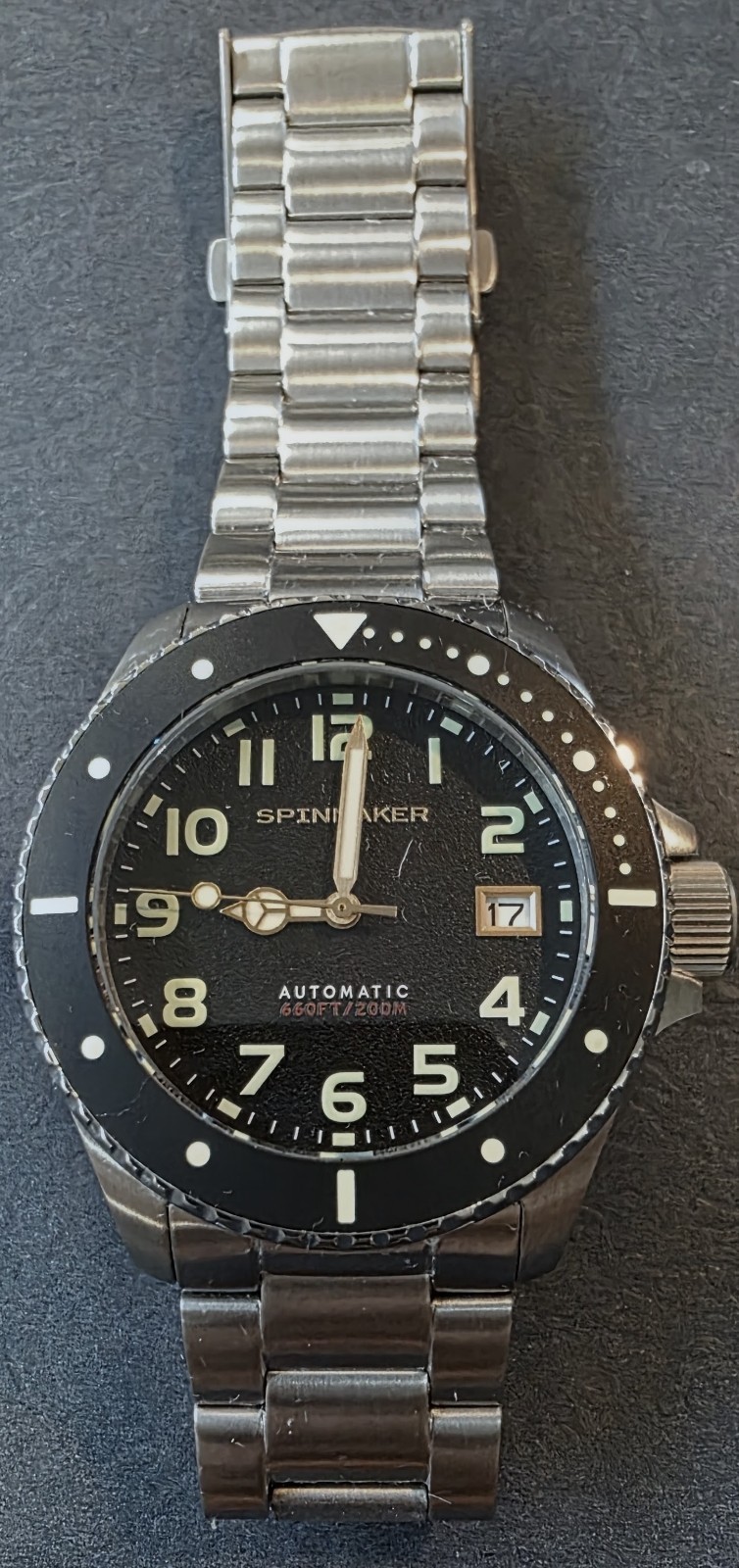 Spinnaker SP-5080-88 Automatic 200M Dive Watch Box & Extra Links
