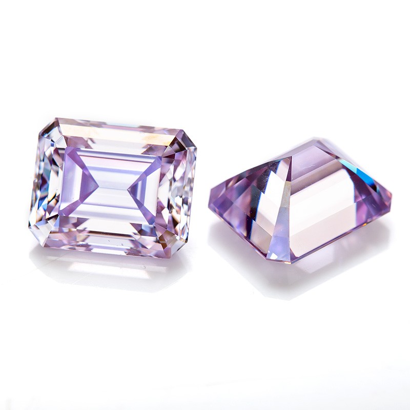 0.5-10CT Multi-color Emerald Cut Moissanite Loose Stone Gemstone for DIY Jewelry