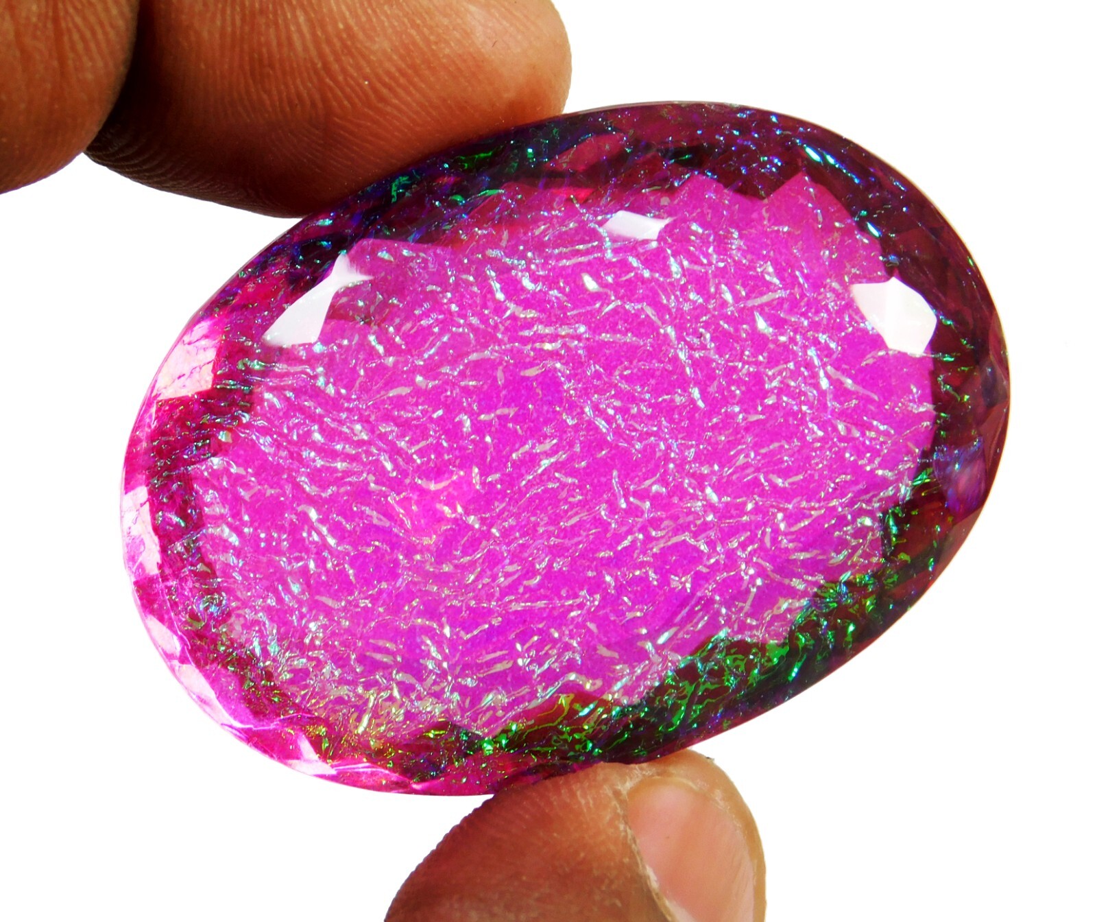 Natural 142.30 Ct Australian Monarch Fire Opal Oval Cut Certified Gemstone