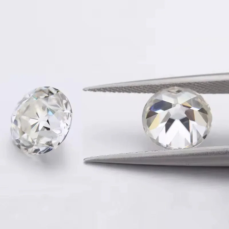 Wholesale Old European Cut Round 0.5-5ct D Color Moissanite Loose GRA VVS1