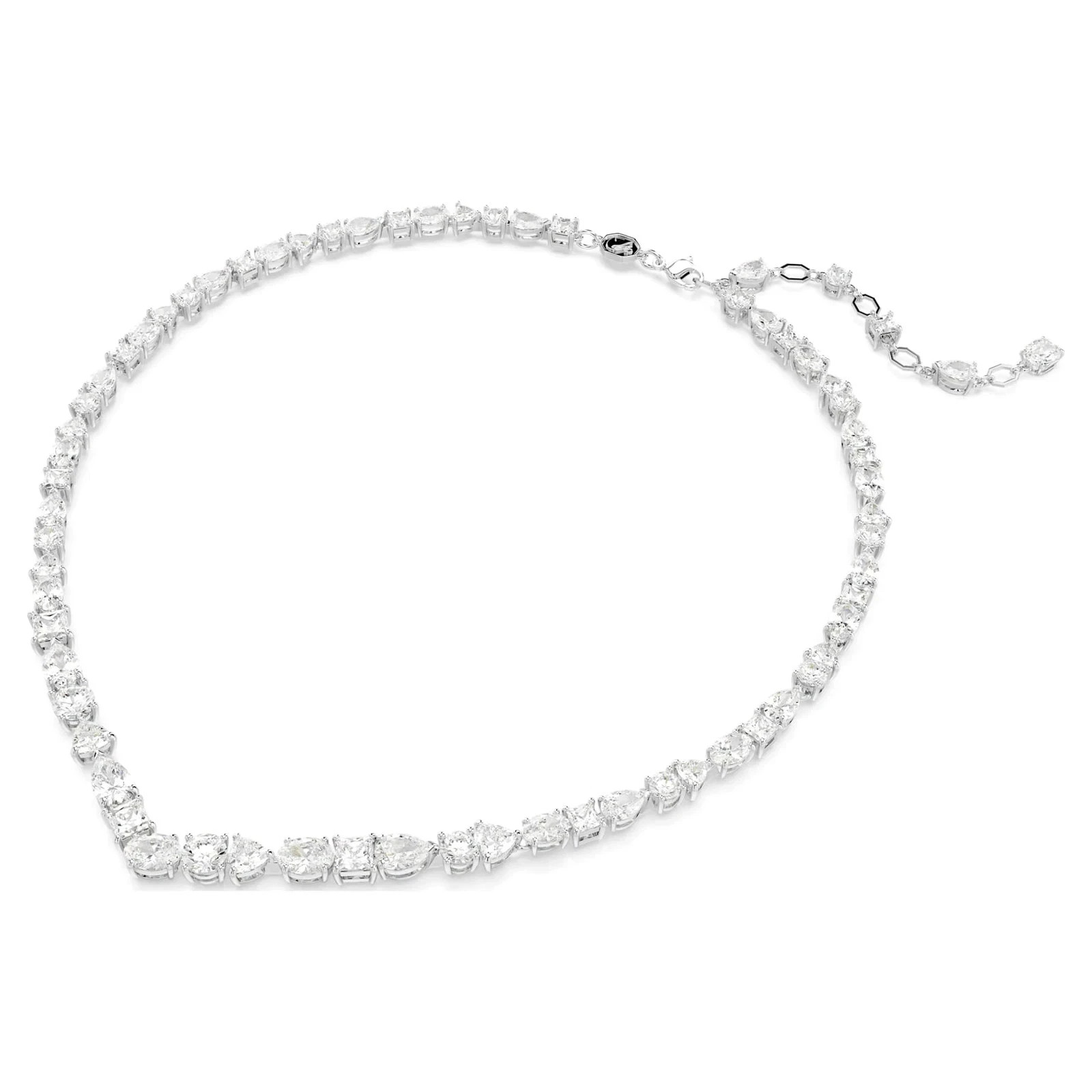 Swarovski Mesmera Necklace Mixed Cuts, White, Rhodium Plated 5665242