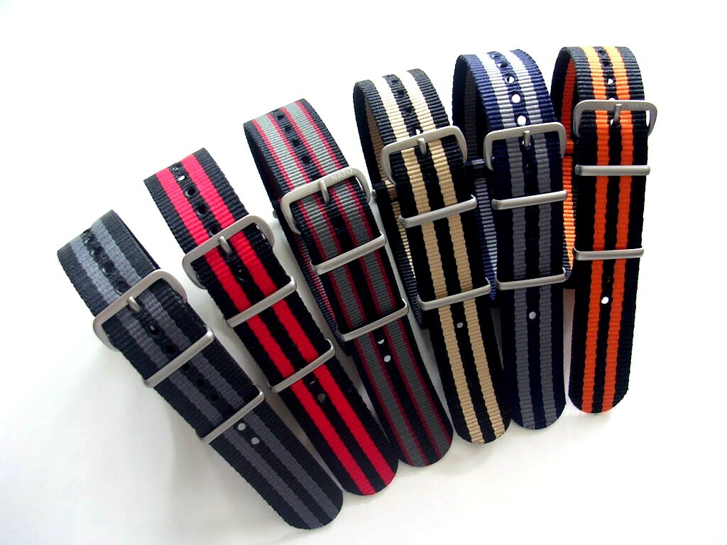 20mm Blue Grey NATO G10 ® Premium watch band strap 2 pak MoD RAF Bond IW SUISSE