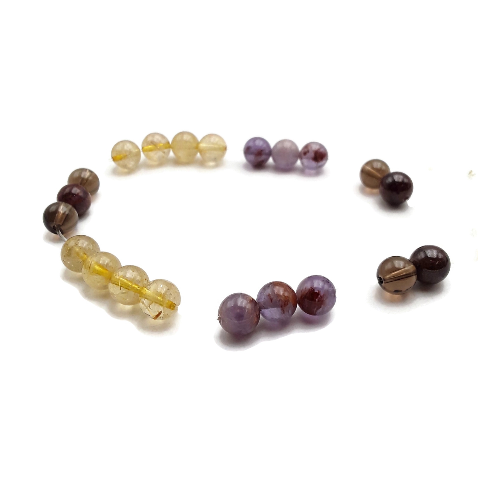 Pre-Strung Beaded Bracelet With Extra Elastic Cord Beads Size 8mm 10mm
