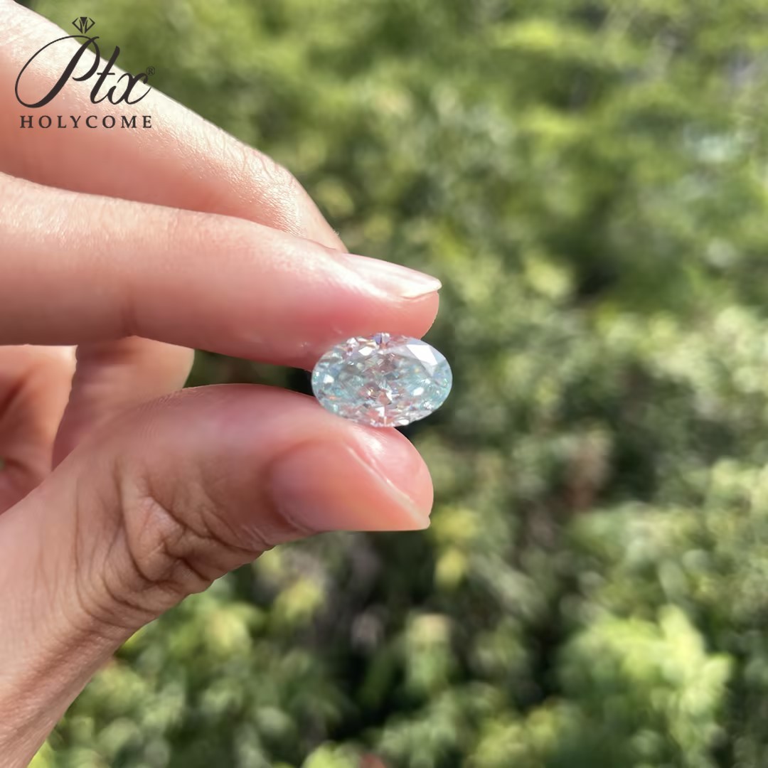 GRA Oval Cut 0.1-10ct D Color VVS1 Loose Moissanite Sparkling for Jewelry Making