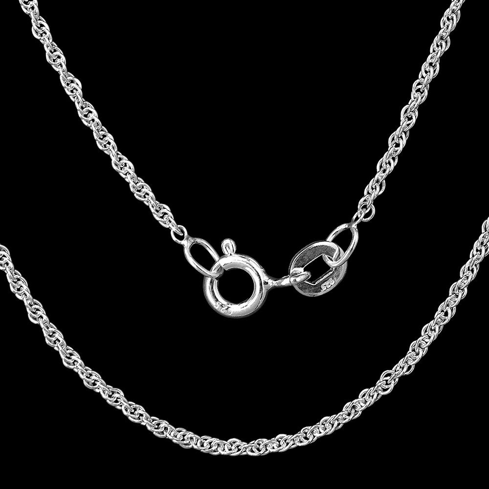 18 inch Rope Chain 925 Sterling Silver Jewelry DGC1046