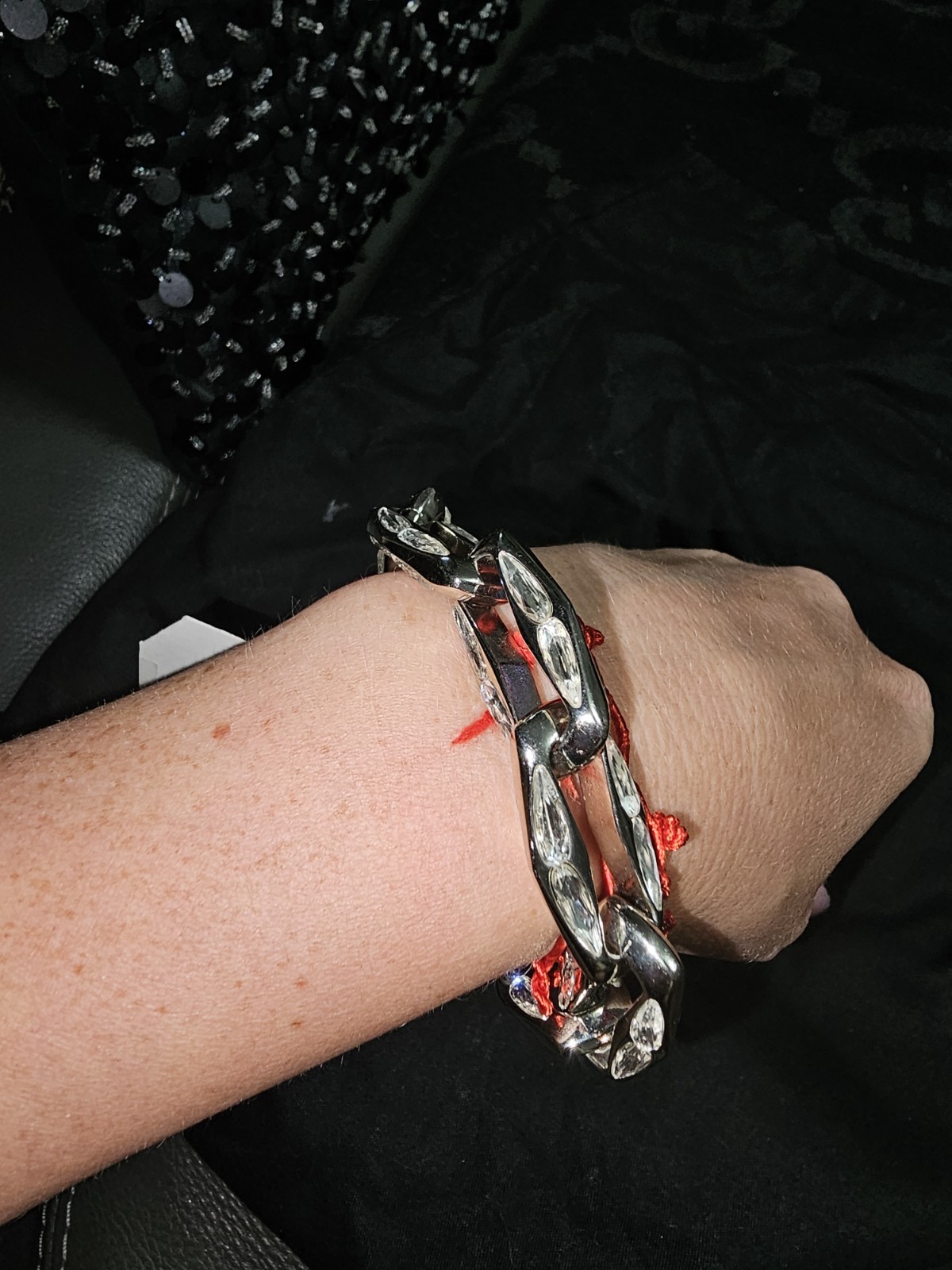 NEW YSL Saint Laurent Diamond Chain & ST Bracelet Authentic