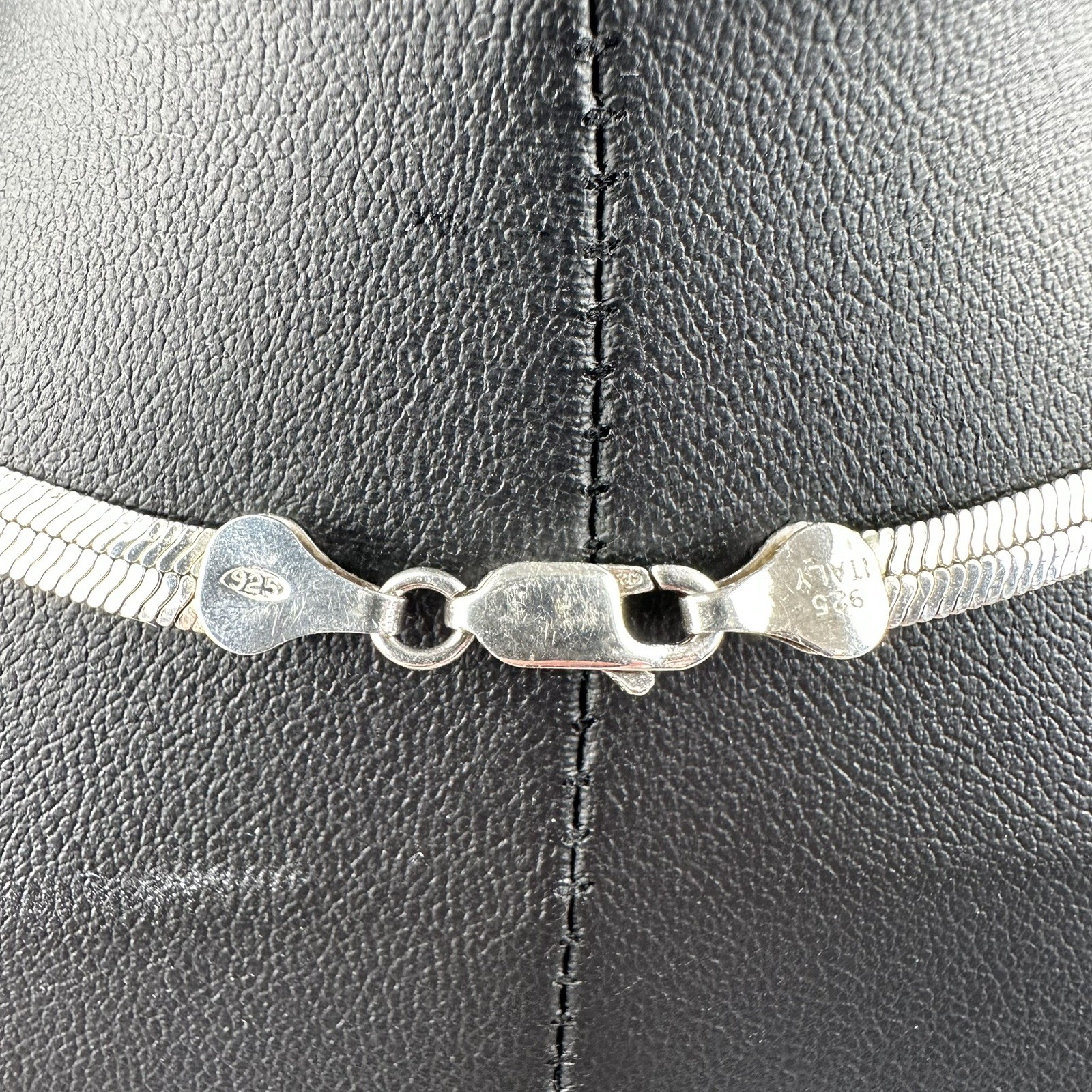 Vintage Sterling Silver Necklace 925 Italy Snake Chain IBB 17g 18″