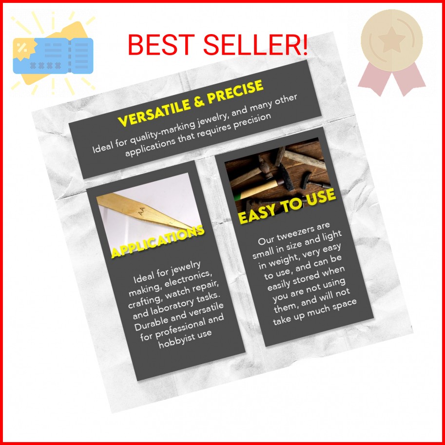SE Antimagnetic Brass Tweezers Watchmakers Precision Repair Tool #AA – AA-BRASS