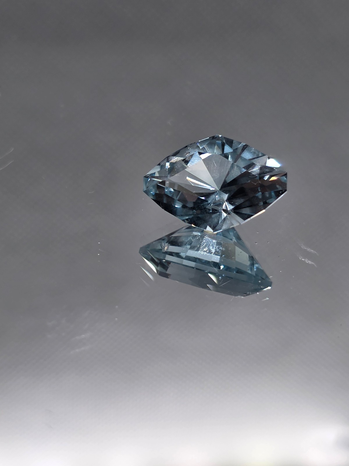 Blue Topaz 9.45 ct , Not a LAB Creation , Pendant is 92.5 sterling silver