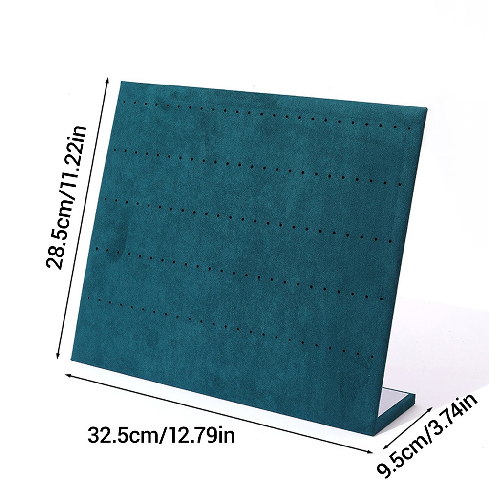Velvet Earring Holder Organizer 60 /120 Holes L-Shape Earring Display Stand