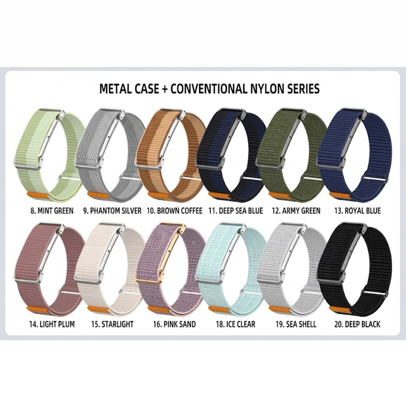 For Google Fitbit Air Nylon Metal Adjustable Sports Loop Replacement Band Strap