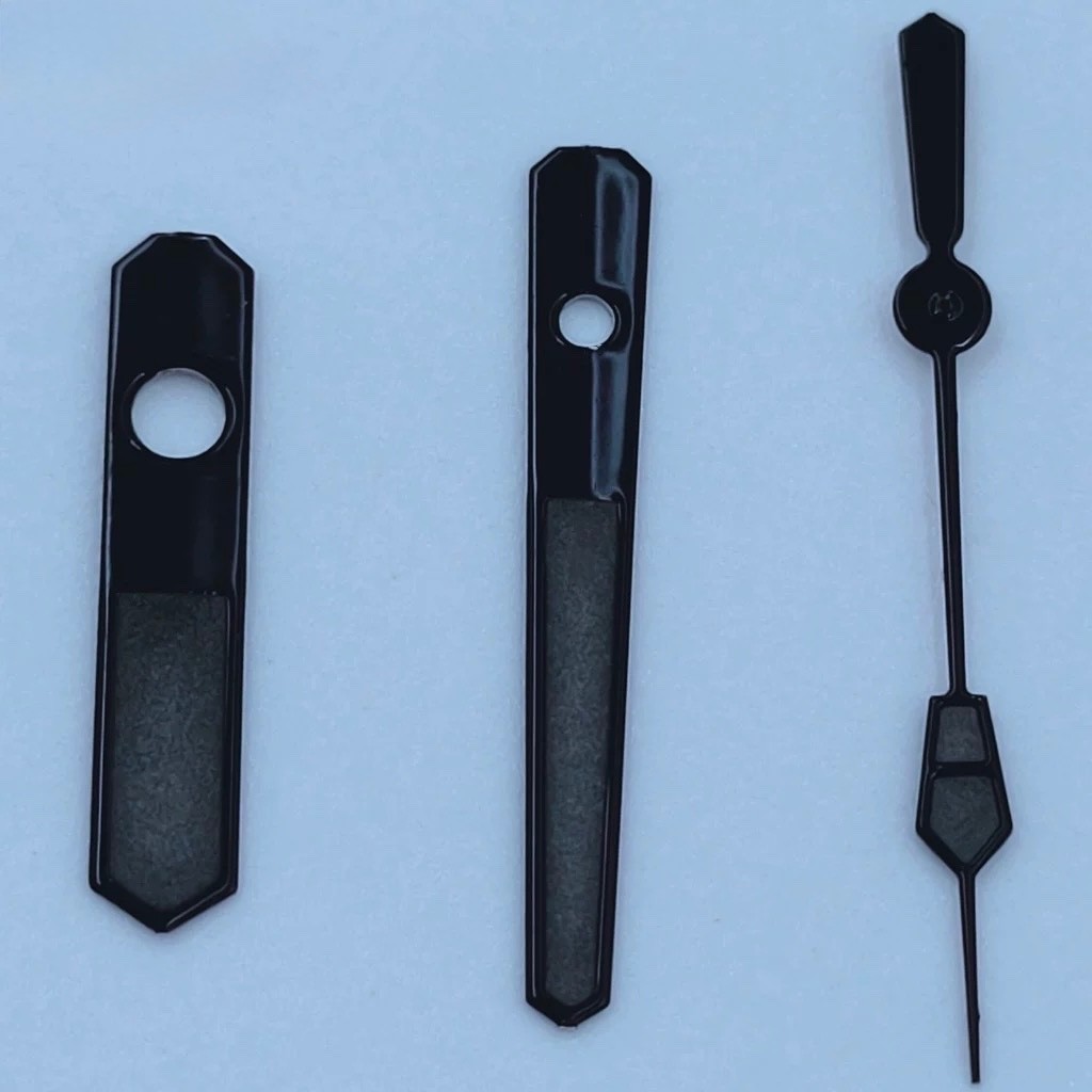 1 Set Luminous Watch Hand Set Black Gray 12.5×11.5×8.5mm For NH35 NH36