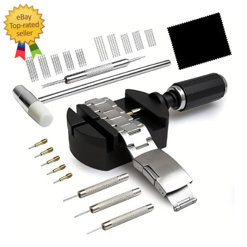 Watch Link Removal Kit, Watch Band Sizing Tool for Watch Strap Adjustment, Watch