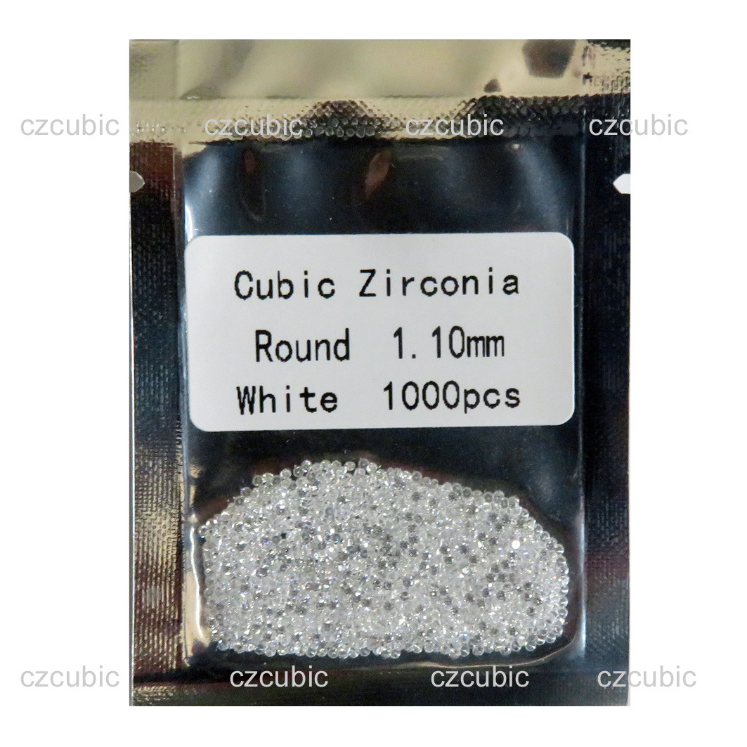 CUBIC ZIRCONIA CZ LOOSE STONE EACH 1000 PCS 0.8 – 2.00 MM 5A QUALITY SHIP IN USA
