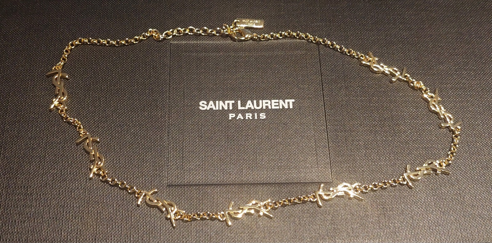 YVES SAINT LAURENT CHOKER NECKLACE – Box Included