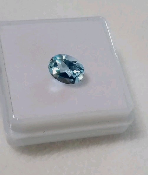 Sky Blue Topaz 1.50 ct 8x6mm Oval Natural Brazil Gemstone
