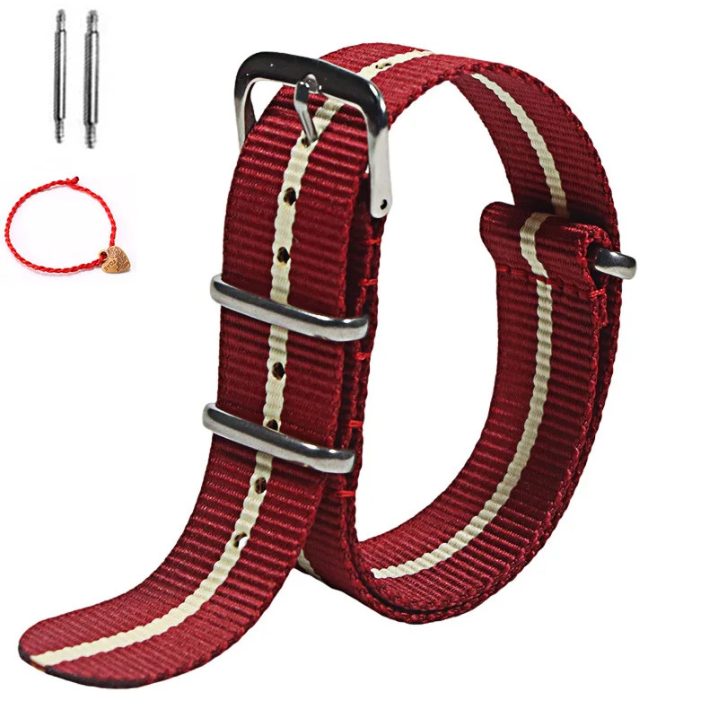 Nylon Watch Band 16mm 18mm 20mm 22mm Sport Strap US