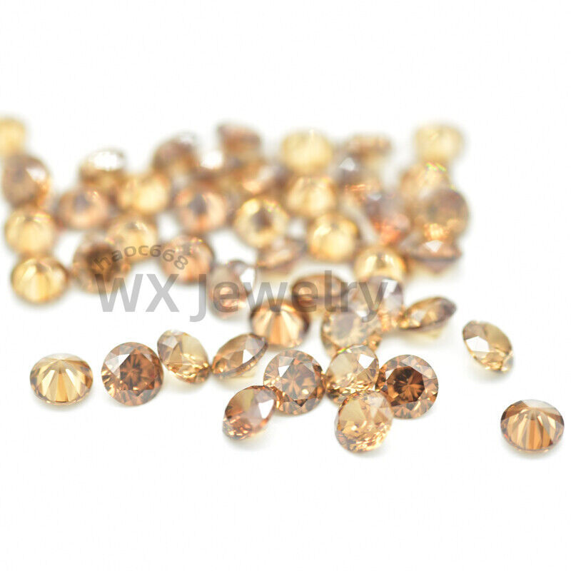 1000pcs 0.8~3.5mm Round Loose CZ Stone High Quality Cubic Zirconia Various Color