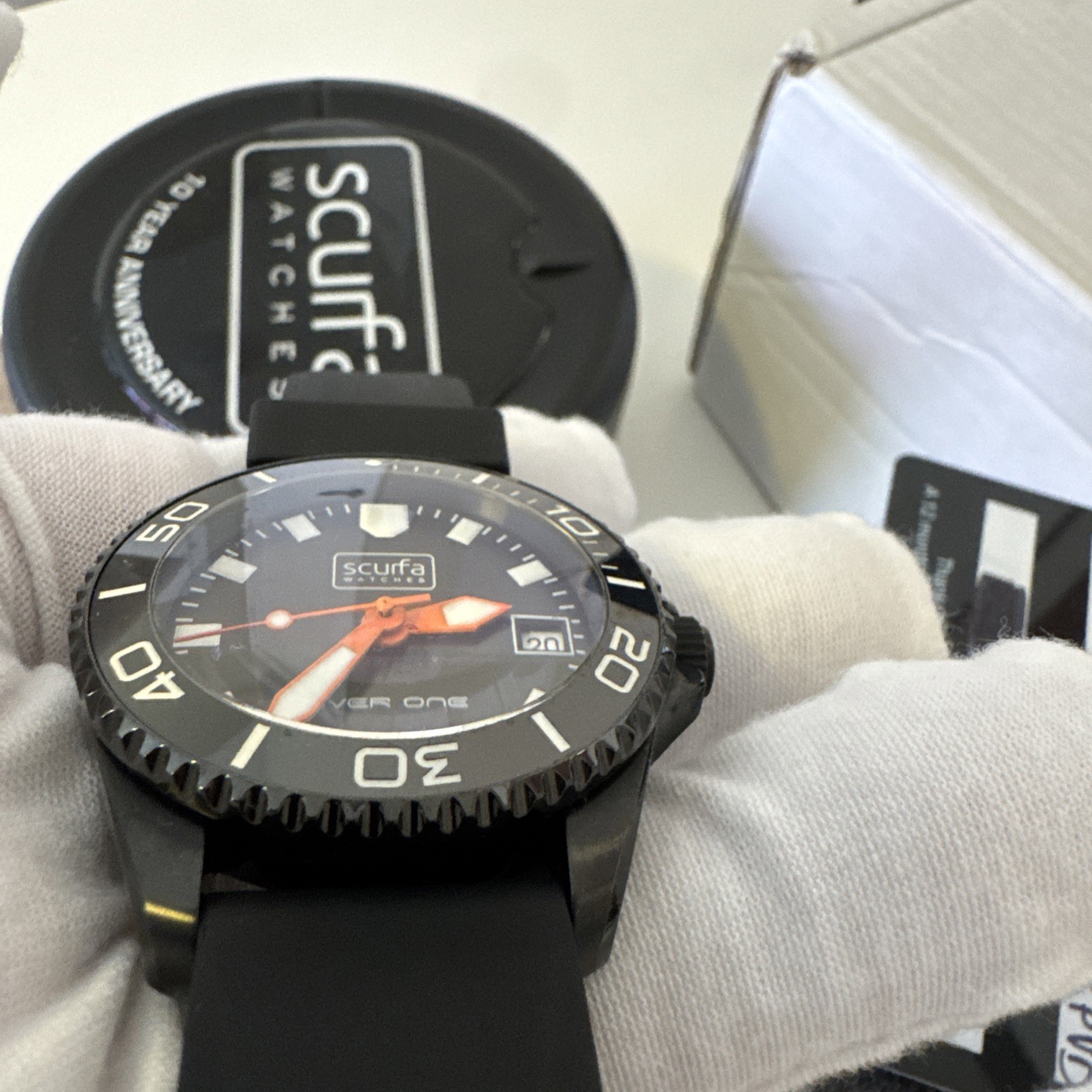 Scurfa Diver One Black PVD 10 Year Anniversary Edition Watch