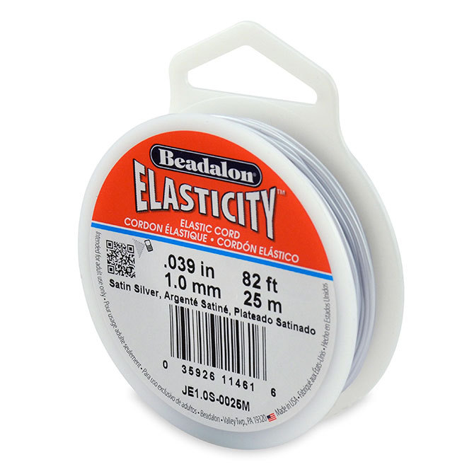 Beadalon Elasticity Elastic Cord for Beading Various Sizes.5mm.8mm 1mm + Colors
