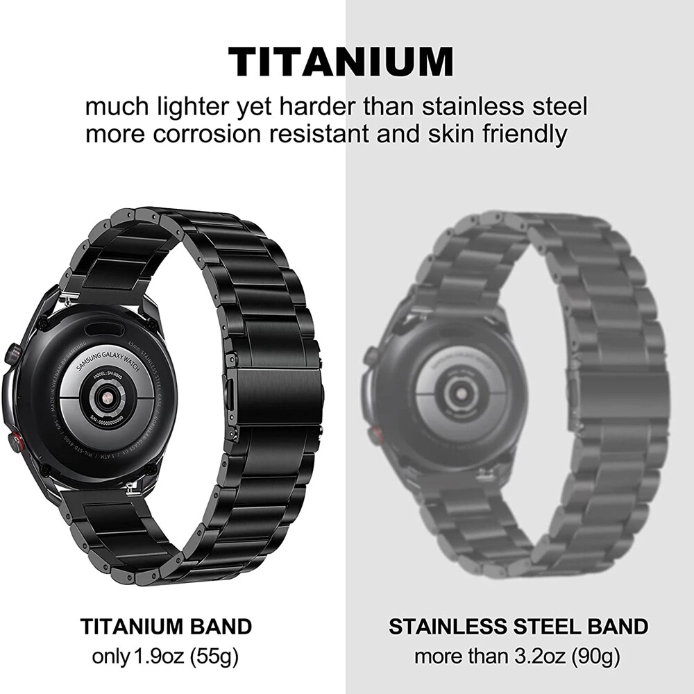 Titanium Alloy Metal 16mm 18mm 20mm 22mm Bracelet Quick Release Watch Band Strap