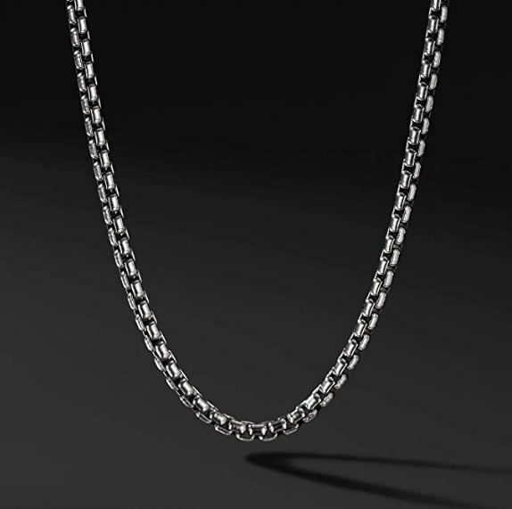 Verona Jewelers Sterling Silver 2.5MM Classic Italian Round Box Chain Necklace-