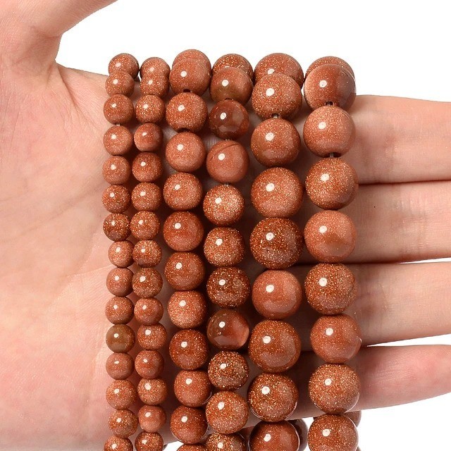 Natural Gemstone Round Spacer Loose Beads Jewelry Making 4mm 6mm 8mm 10mm 12mm