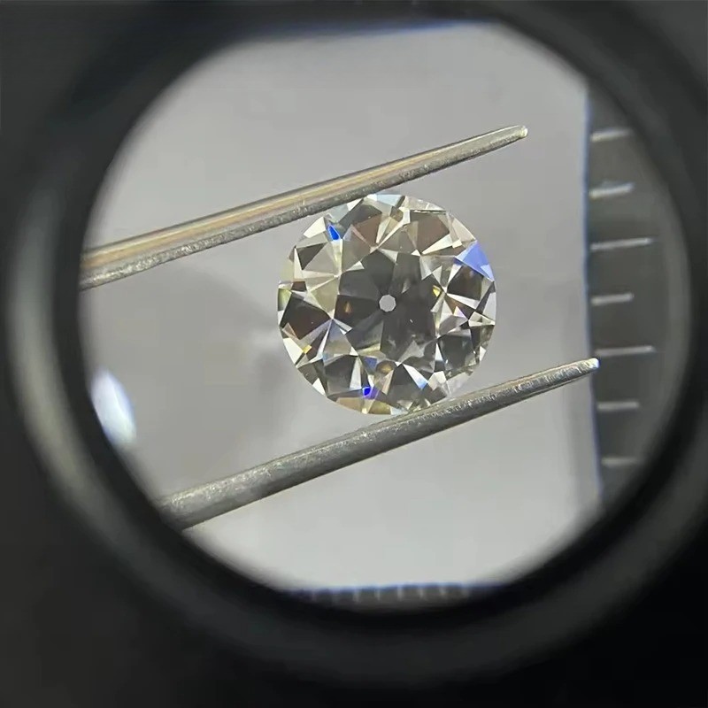 Wholesale Old European Cut Round 0.5-5ct D Color Moissanite Loose GRA VVS1