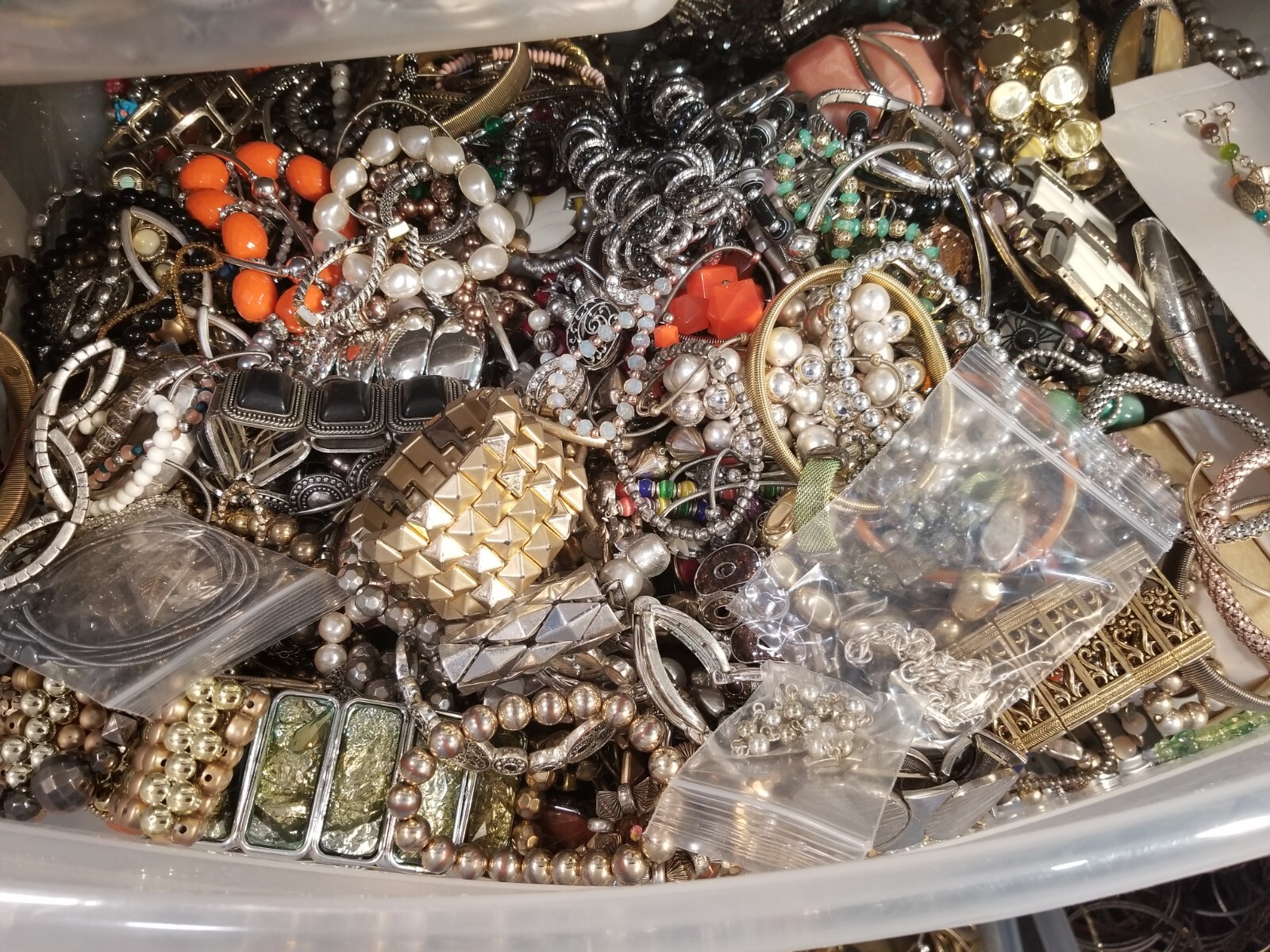 Lot Random Mix Bracelets rhinestone cuff stretch enamel Wrap Bead Gold silver Pl