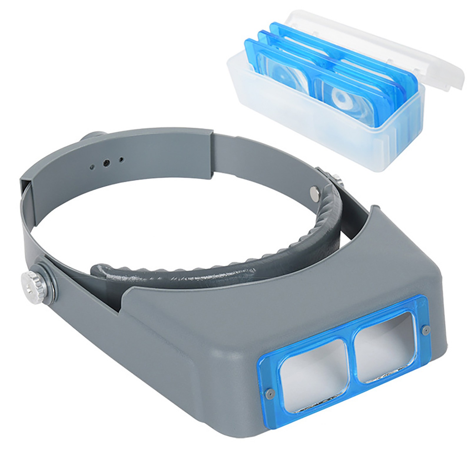 HEAD BAND MAGNIFIER OPTIVISOR 4 LENS EYE LOUPE WATCH REPAIR WELDING HEAD VISOR