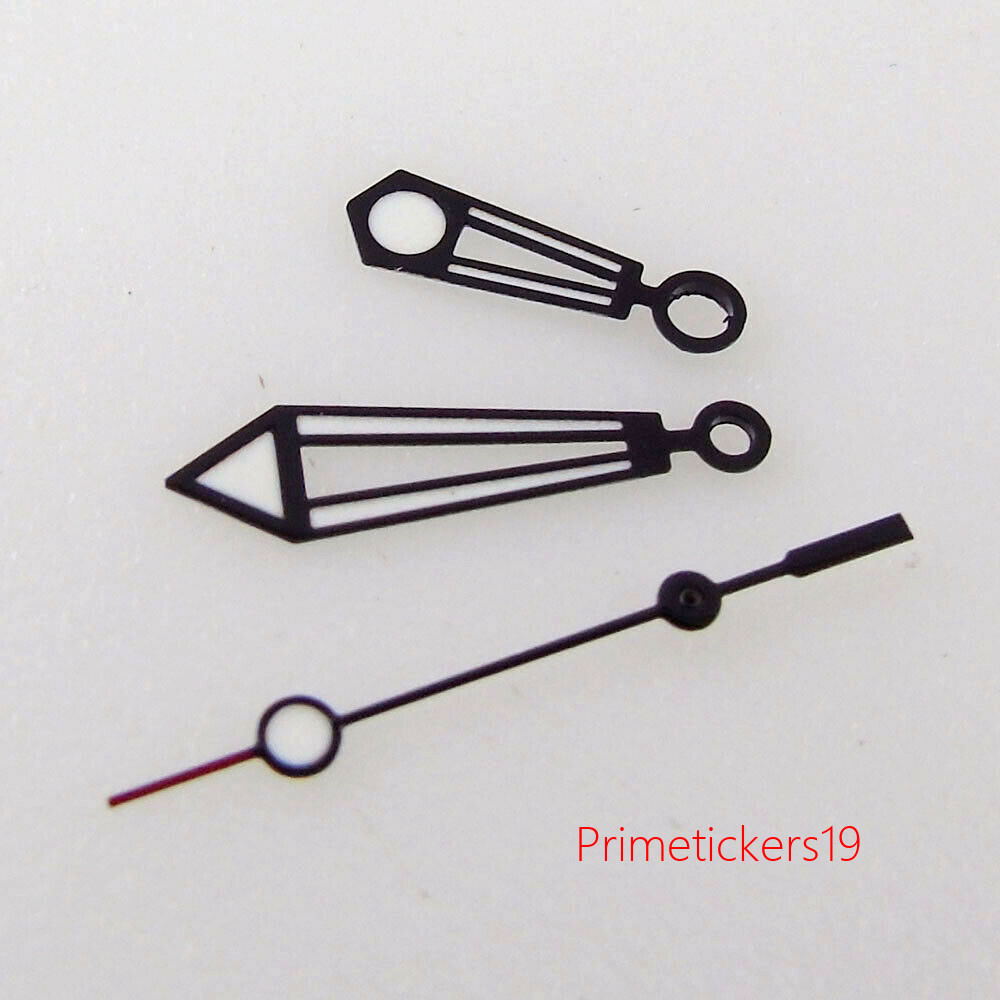 31mm Luminous Black Ripple Dial Hands Set for NH35 NH36 MIYOTA82 ETA2824 2836
