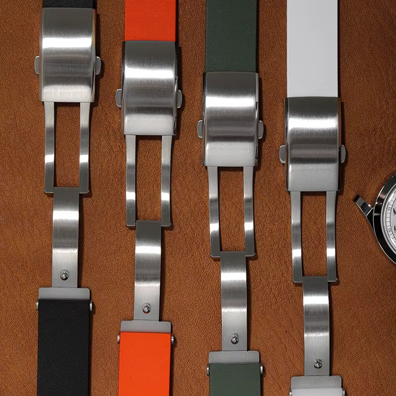 Fluoro Rubber Watch Band CTS FKM Strap 18 19 20 21 22mm Cut to Size Fast Release