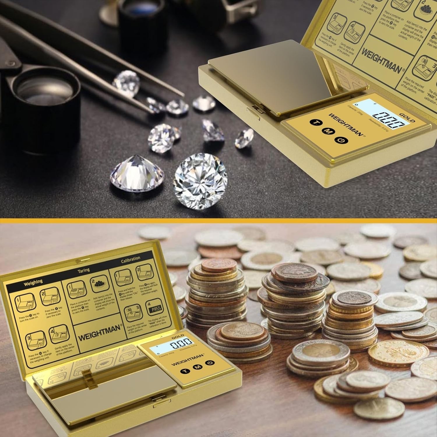 GOLD Digital Pocket Scale 200g x 0.01g Jewelry Gold Gram Karat Weight
