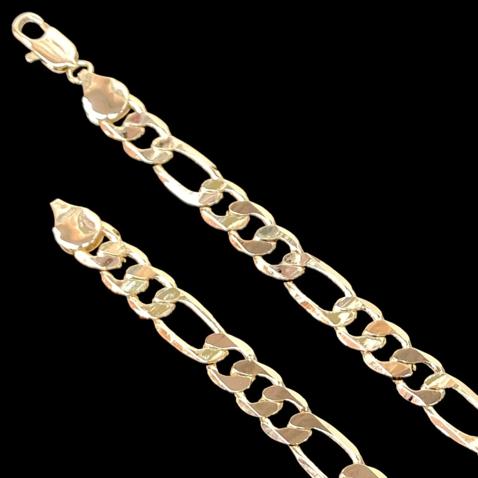 18K Oro Laminado Gold Filled 9mm Figaro Chain 24/26 “
