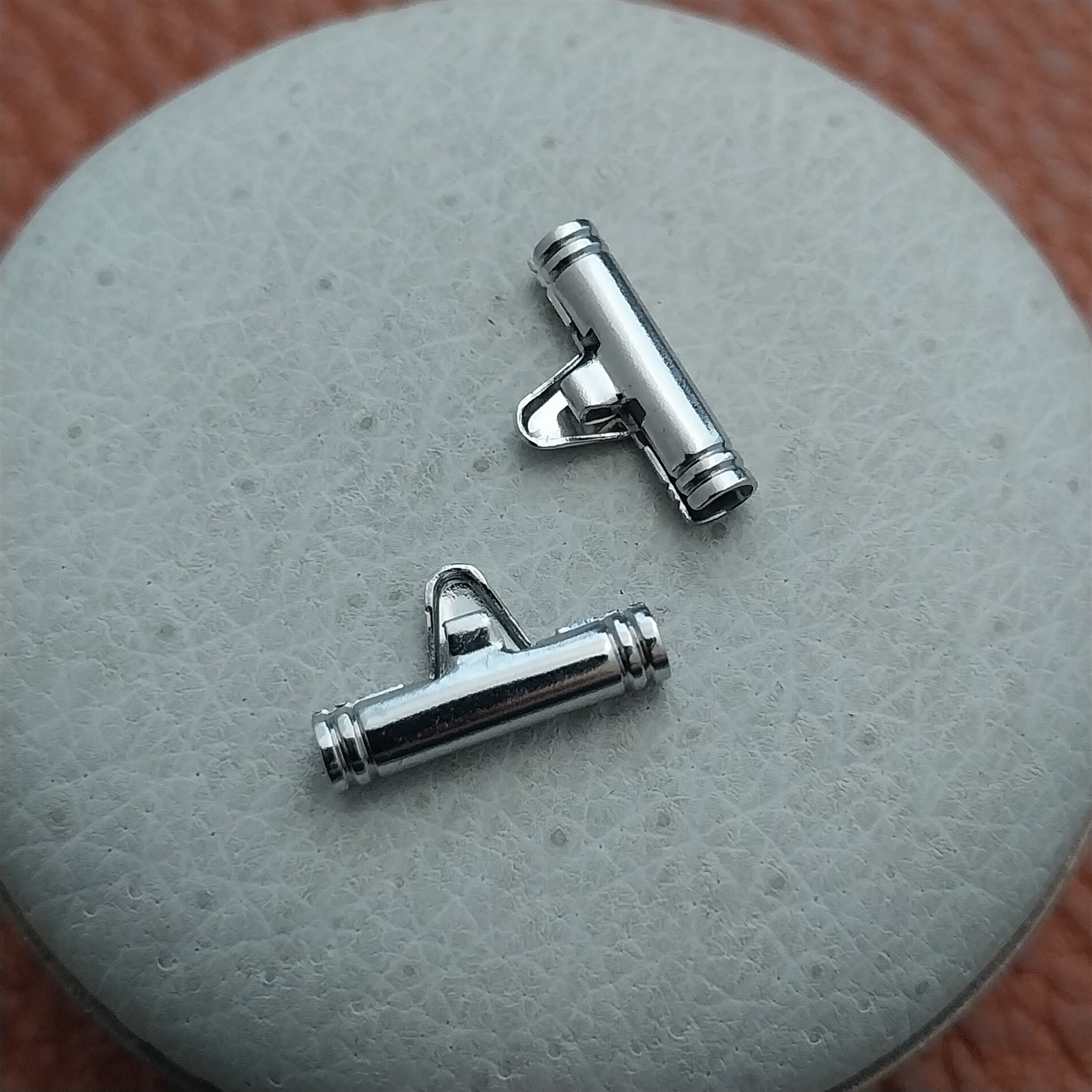 1/2″ Silver-Tone Single-Lug to Spring Bar Vintage Watch Band Adapters