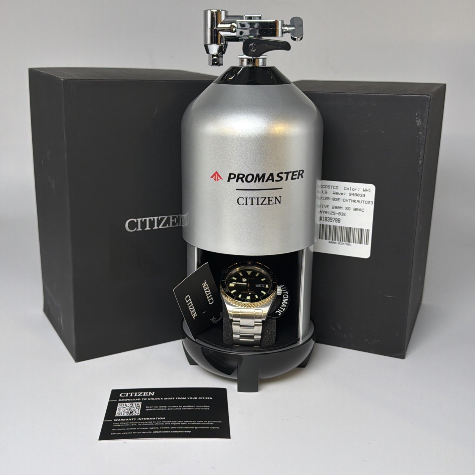 Citizen Promaster Automatic Diver Men’s 41mm Watch Stainless Day Date NY0125-83E