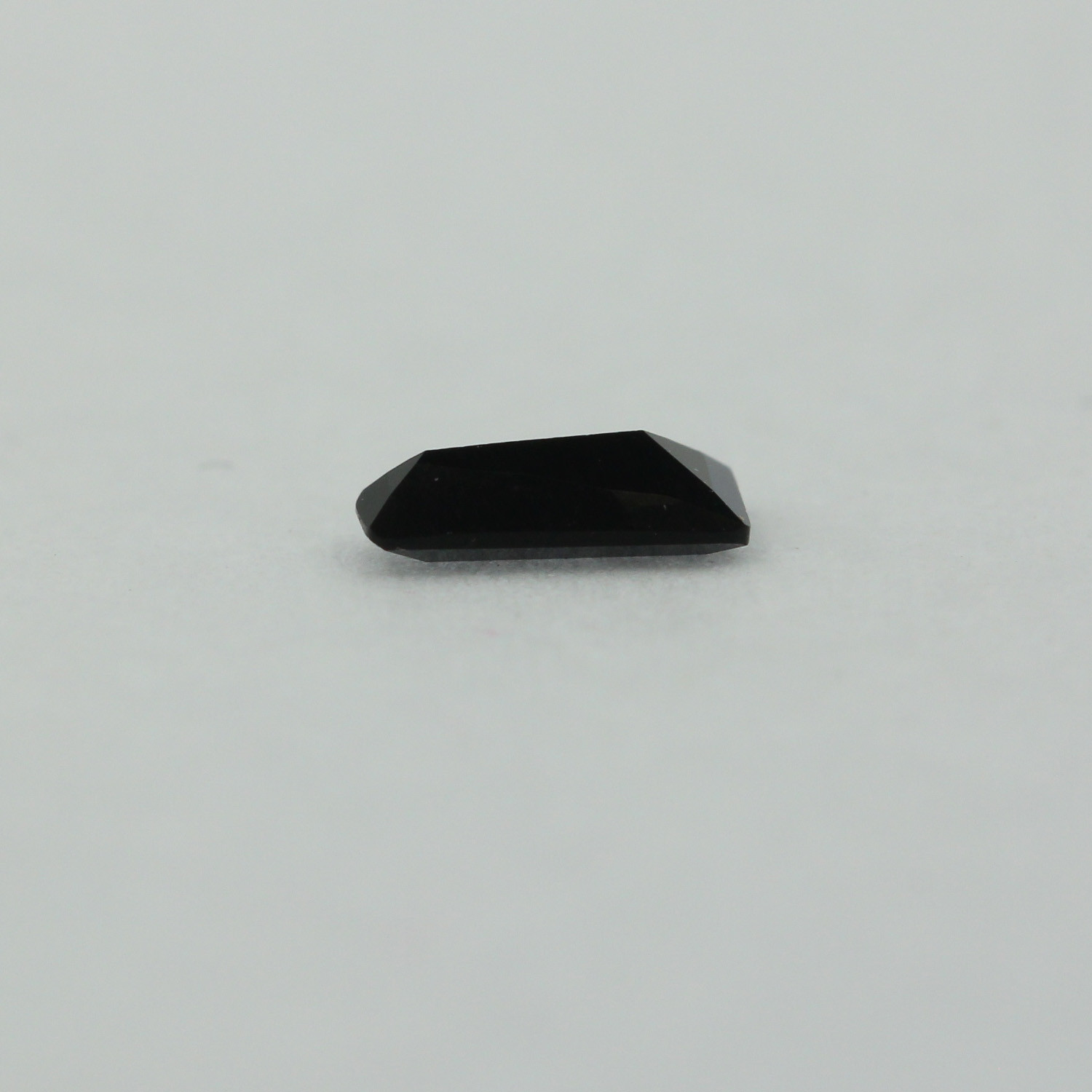 Loose Tapered Baguette Cut Black Onyx CZ Stone Single Cubic Zirconia Birthstone