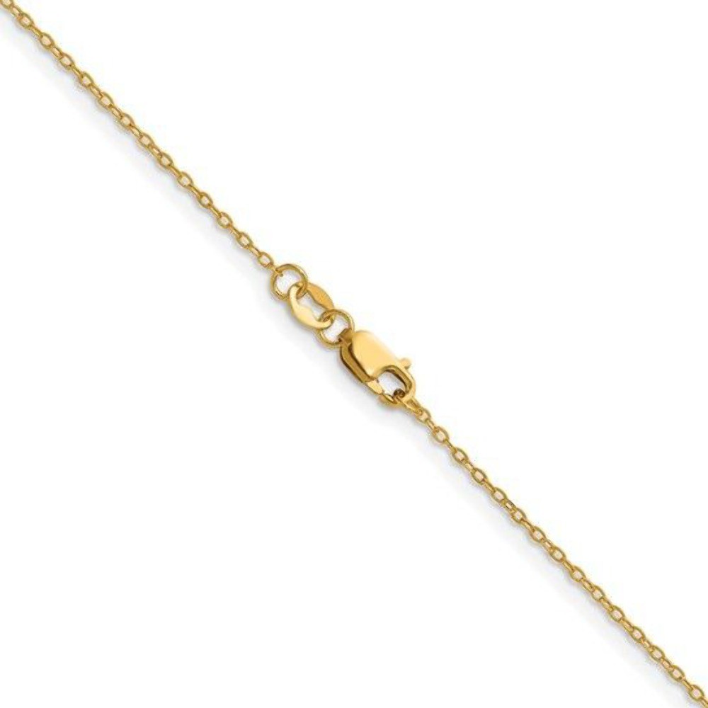 1/20 14K Gold Filled 1.20mm Flat Cable Chain 16in Yellow Necklace