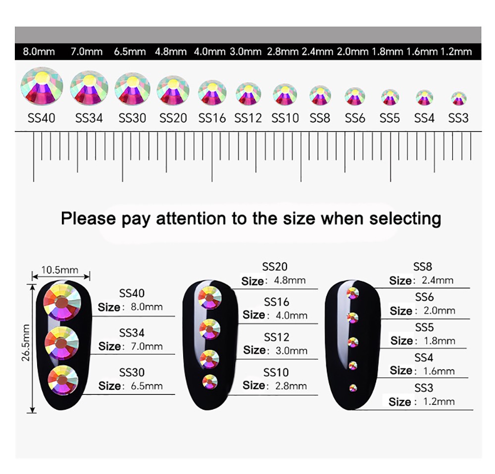 wholesale All Colors 1440pcs DMC Iron On Hotfix Crystal Rhinestones SS16, SS20