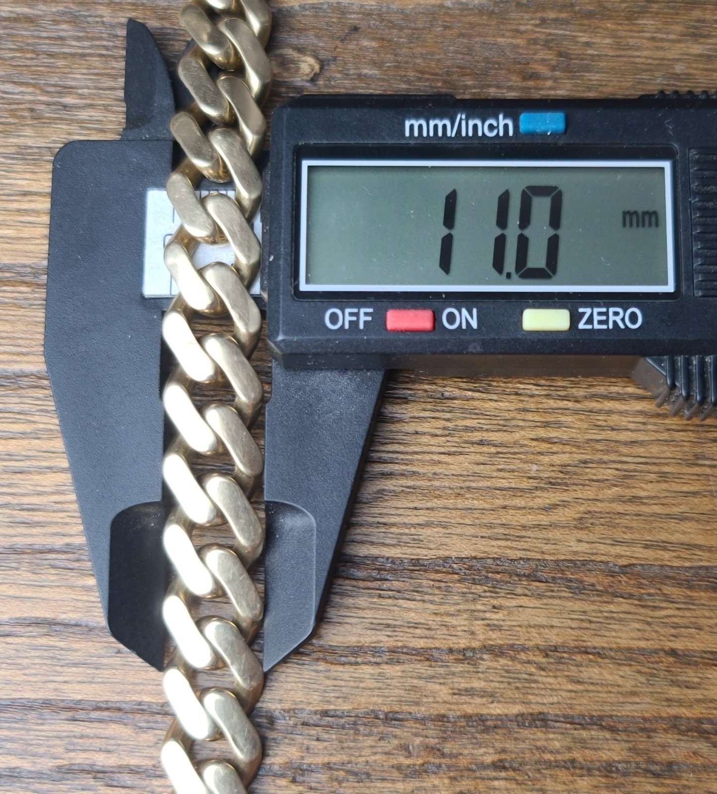 14k Solid Yellow Gold Miami Cuban Bracelet size 8″ Signed Monaco Classic 15.6gr