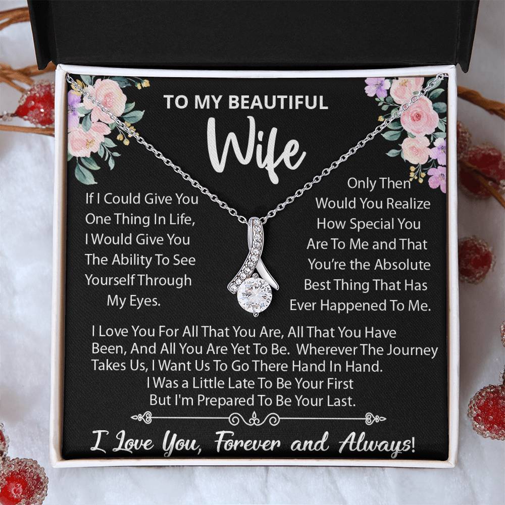 To My Wife Necklace, Gift For Wife, Wife Birthday Gift, Christmas Gift For Her!