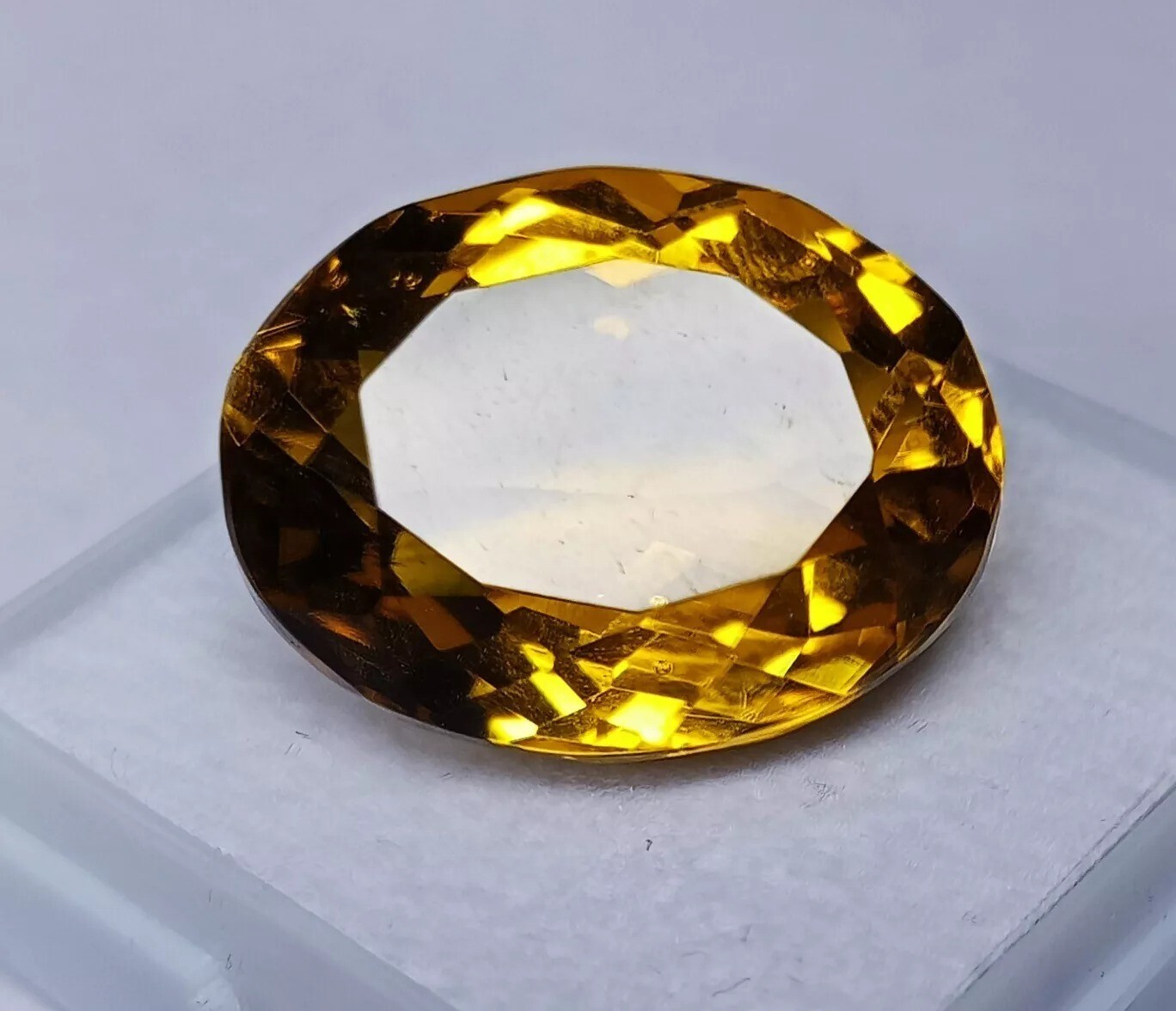 Amazing Yellow Topaz Oval Cut 15+ Ct EGL Natural Certified Loose Gemstone